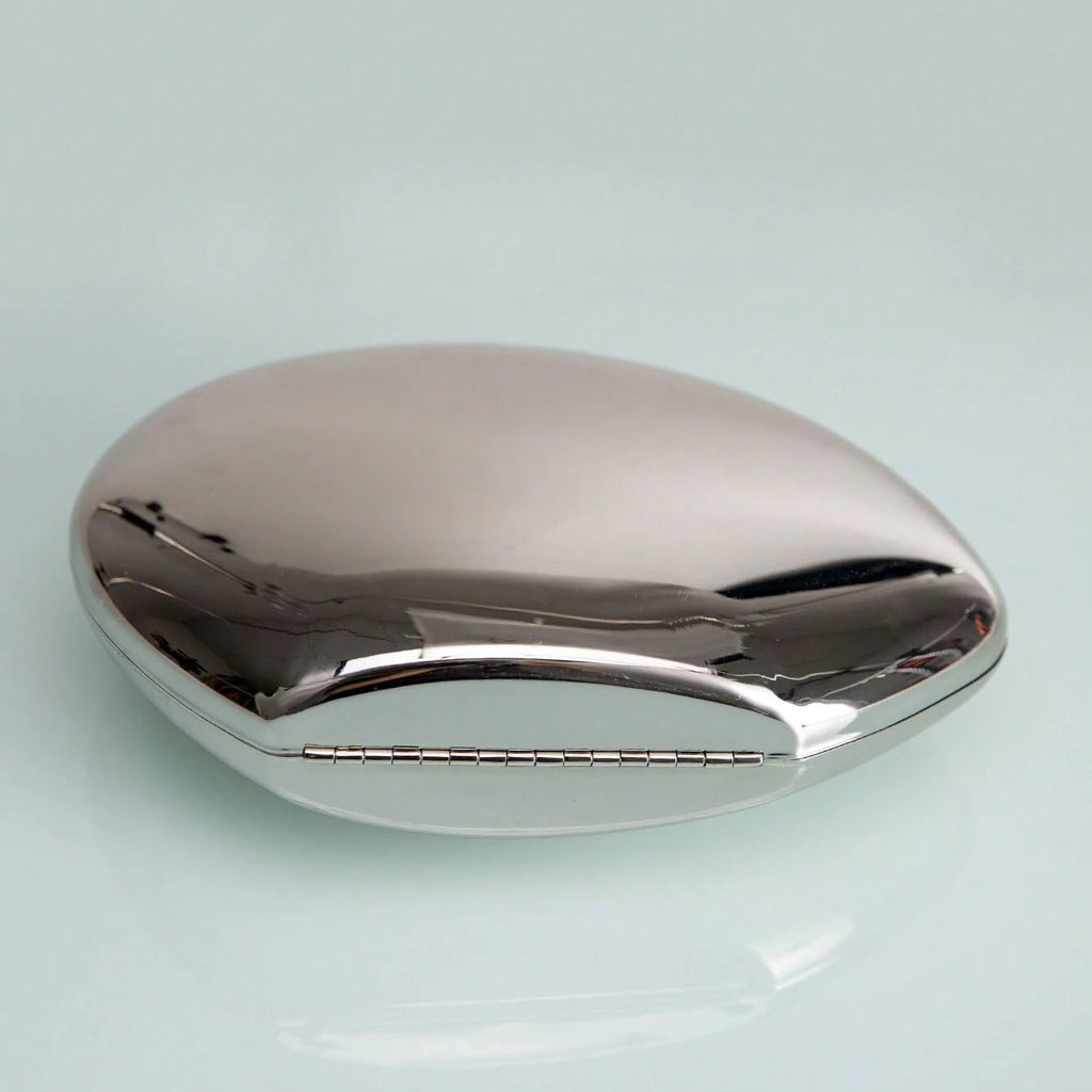 Shell Shape Mirrored Design Clutch Bag Gold Silver Women Evening Party Bag Cute Shiny Metal Shoulder Crossbody Bags Small Purse