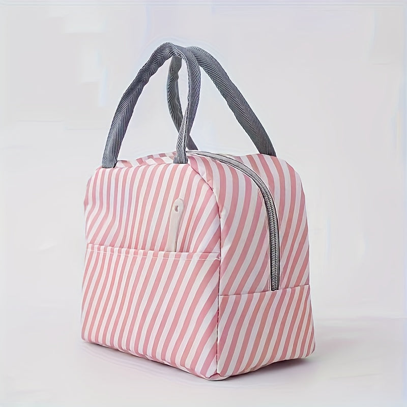 Grey/Green Thermal Insulated Lunch Box Bag with Cactus & Desert Print - Cute Cacti Design Lunch Tote, Picnic - PS Material Lunch Pack & s, Unisex Insulated Lunch Carrier, Lunch Bag For Women, Lunch Box For Women, Small Lunch