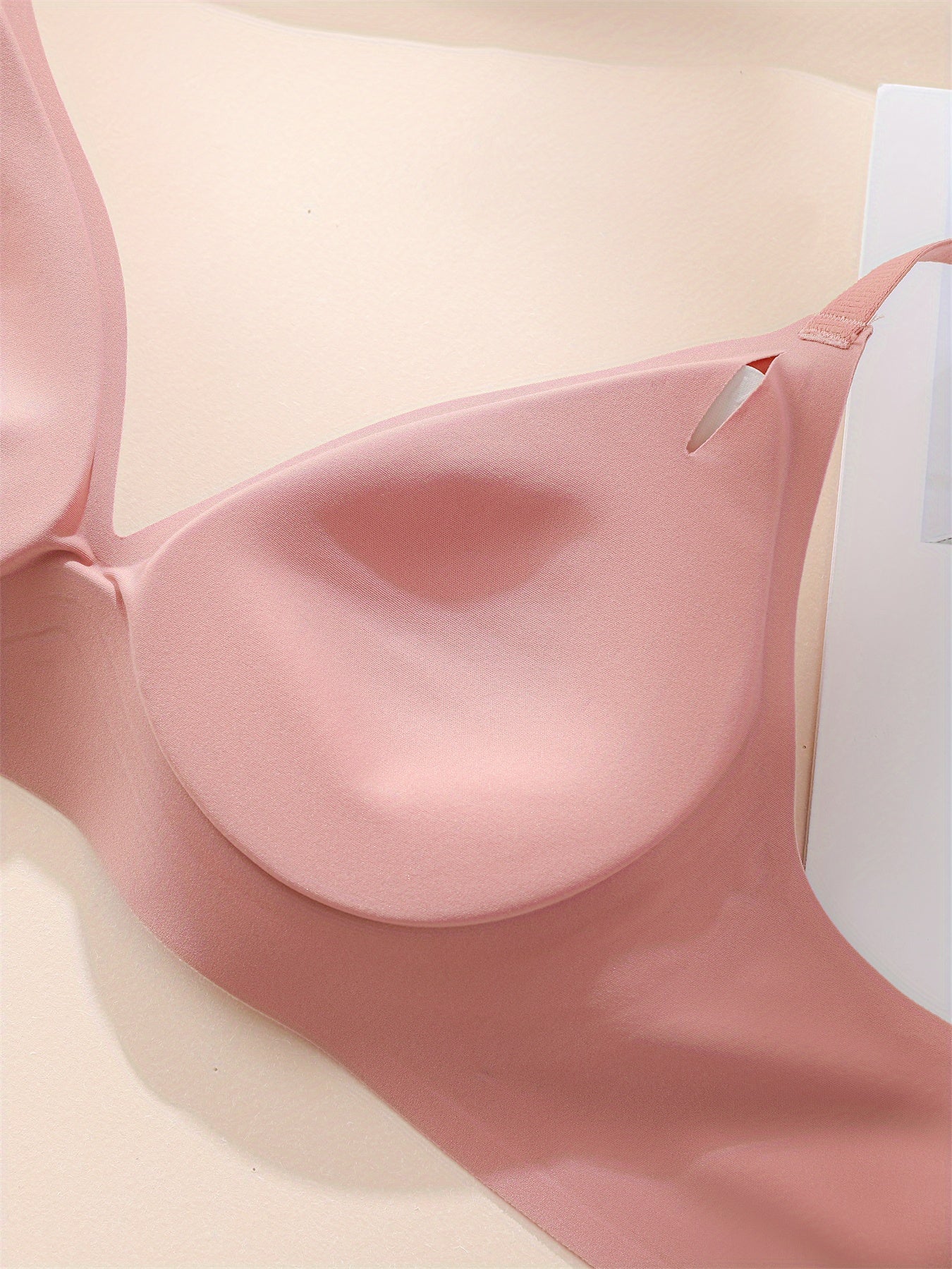 Simple Solid Wireless Bra, Comfy & Breathable Stretch Intimates Bra, Women's Lingerie & Underwear