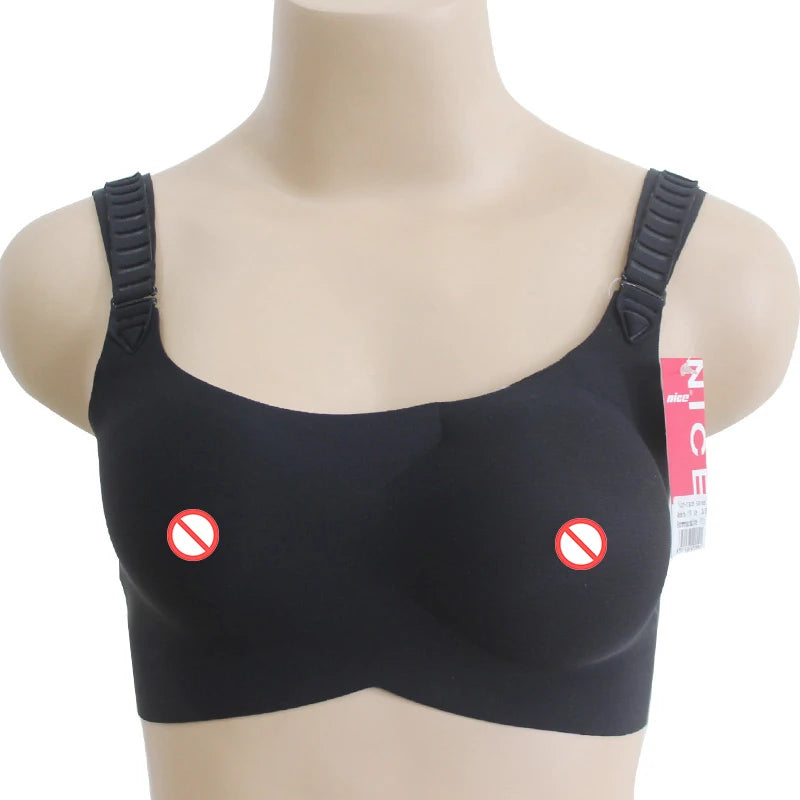 OEM/ODM Xinxinmei Design Crossdresser Sexy Bra for Women Insert Silicone Breast Forms Push up Bra Silicone Pad