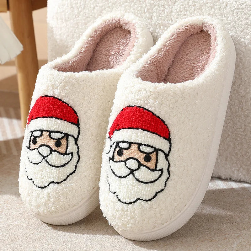 Factory Price Christmas slippers Gifts Wholesale Cute Deer Women's High-quality slippers Winter Indoor Warm Soft Female Slippers