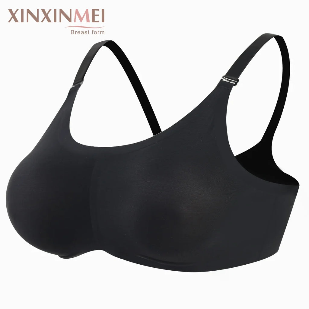 OEM/ODM Xinxinmei Design Crossdresser Sexy Bra for Women Insert Silicone Breast Forms Push up Bra Silicone Pad