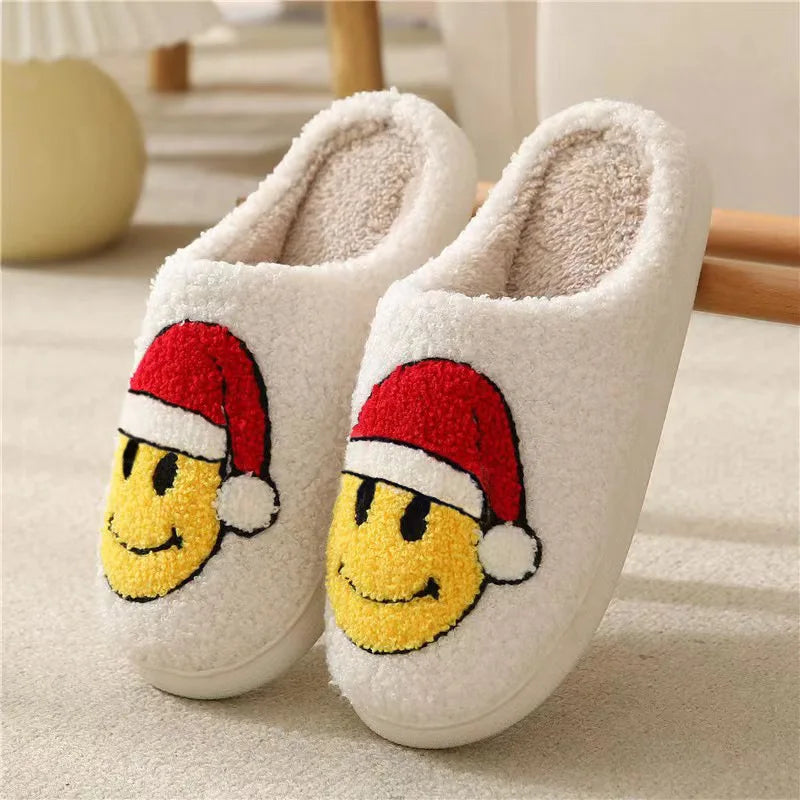 Factory Price Christmas slippers Gifts Wholesale Cute Deer Women's High-quality slippers Winter Indoor Warm Soft Female Slippers