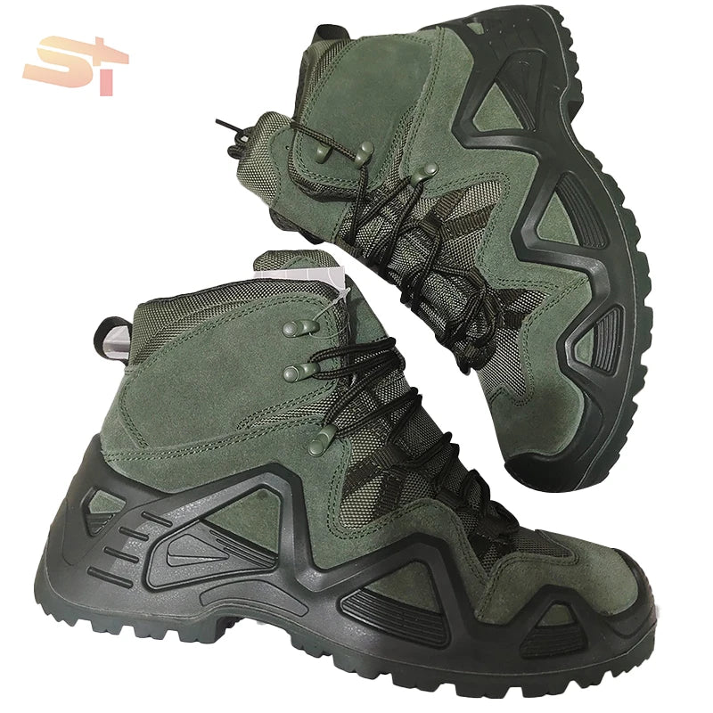 Spring and Summer Outdoor Puncture-resistant Hiking Tactical Boots for Men