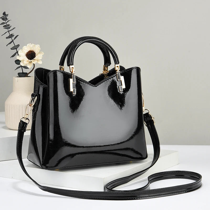 Crocodile Embossed Handbag, Casual Pu Leather ZipperShoulder Bag for Women, Trendy Versatile High-qualityDaily Commuting Bag