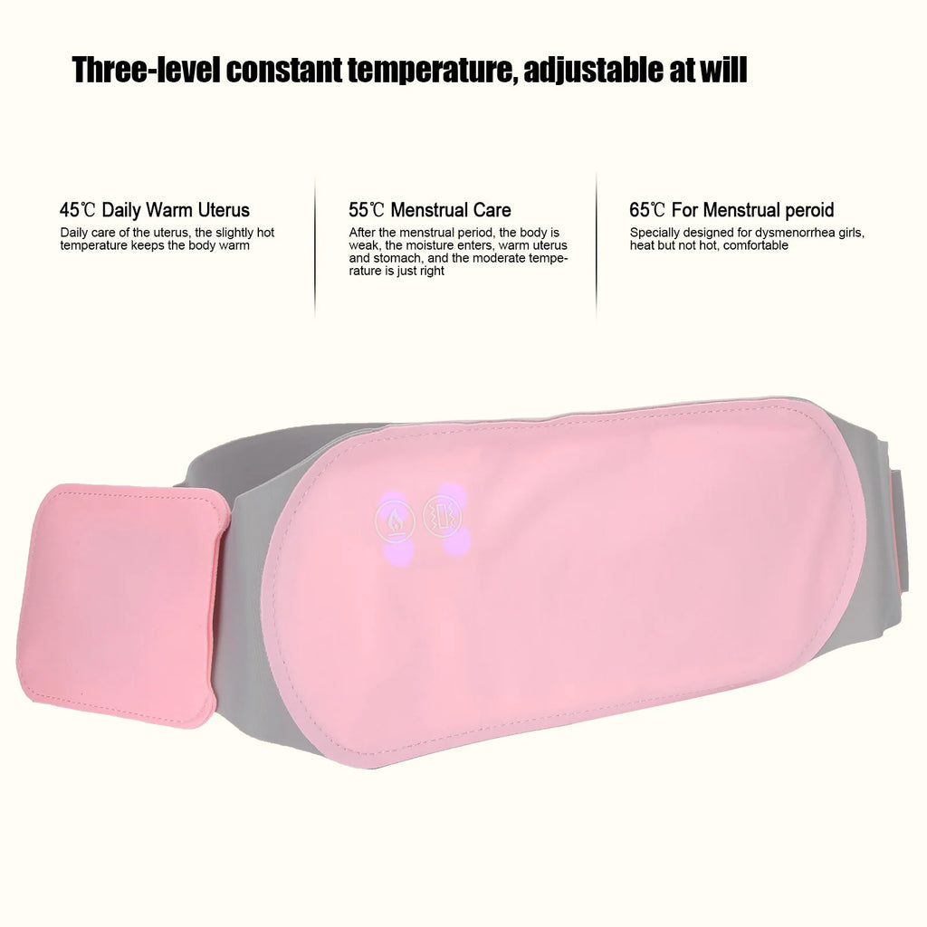 Waist Heating Pad Warm Uterus Belt 3 Gears Menstrual Heating Pad Waterproof Electric Waist Heater for Cramps