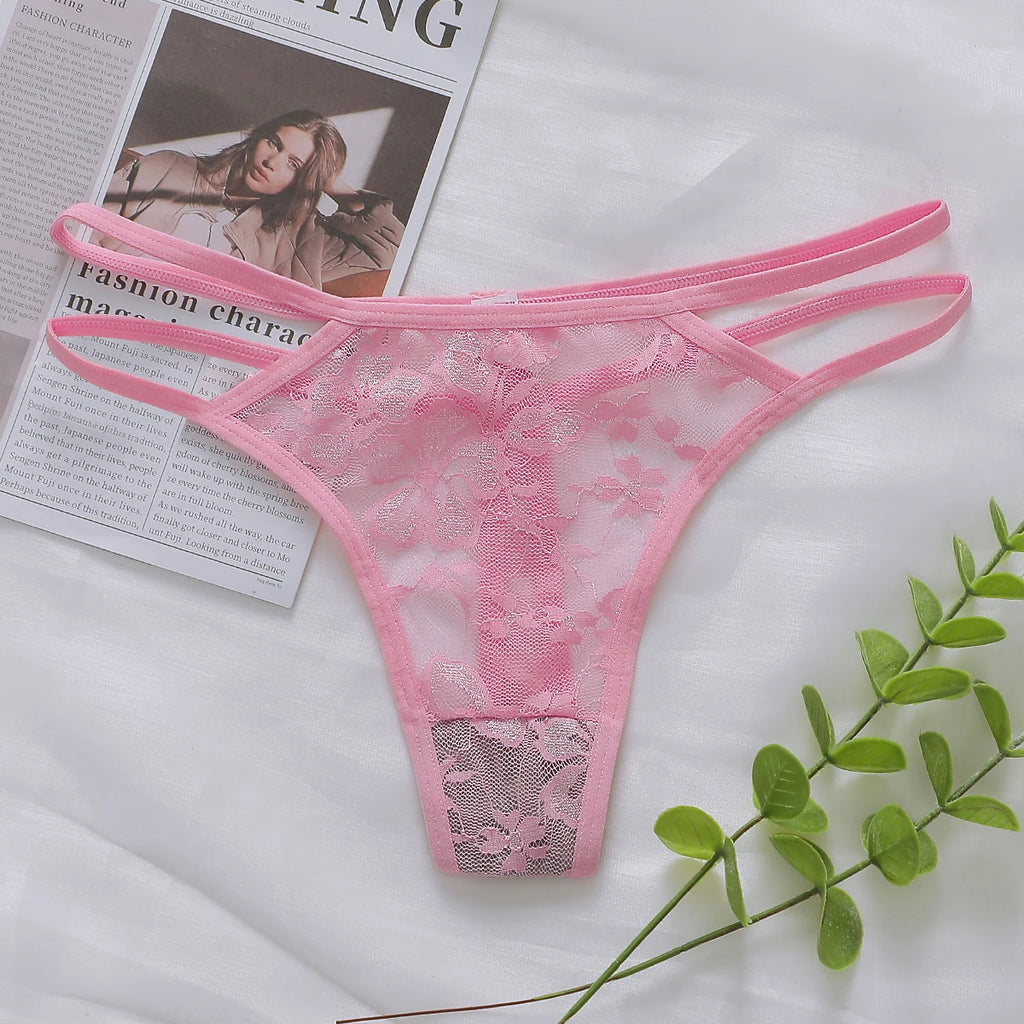 Women's Sexy And Fun Hollow Lace Underwear Easy to Wash And Dry, Traceless Antibacterial Underwear