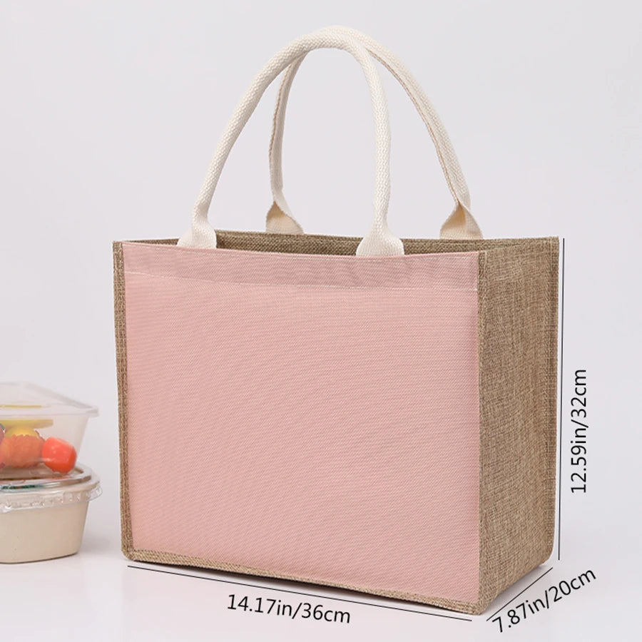 Simple solid color zipper shopping bag  reusable   travel tote bag