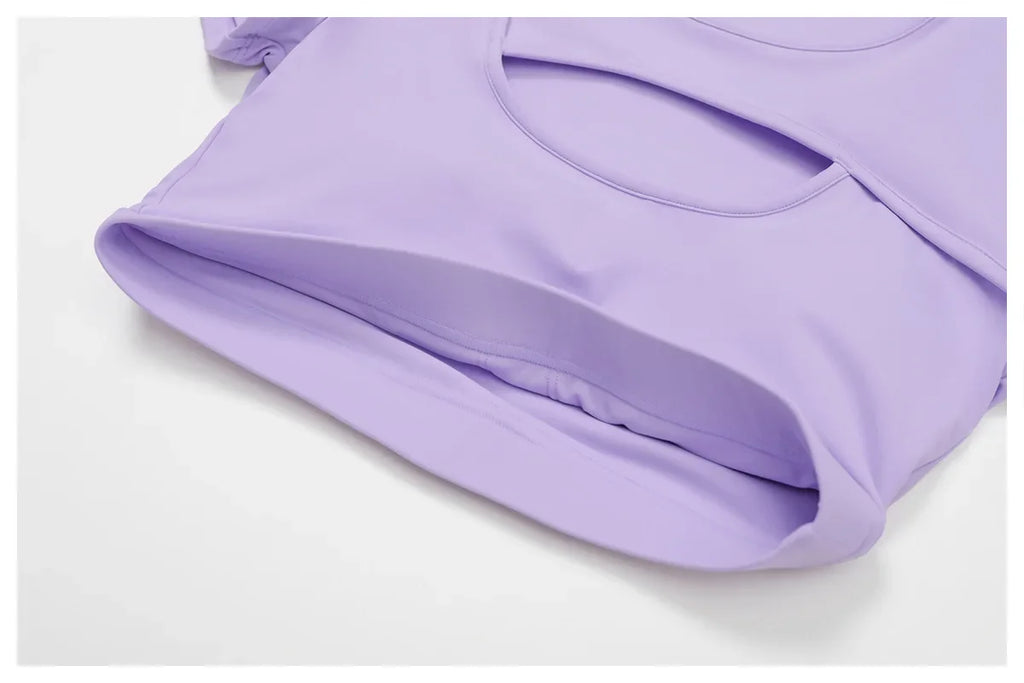 Women's Tight Fitting Sports T-shirt Quick Dry Short Sleeve Gym Tops Hollow Out Yoga T-shirt Running Exercise Fitness Sports Bra