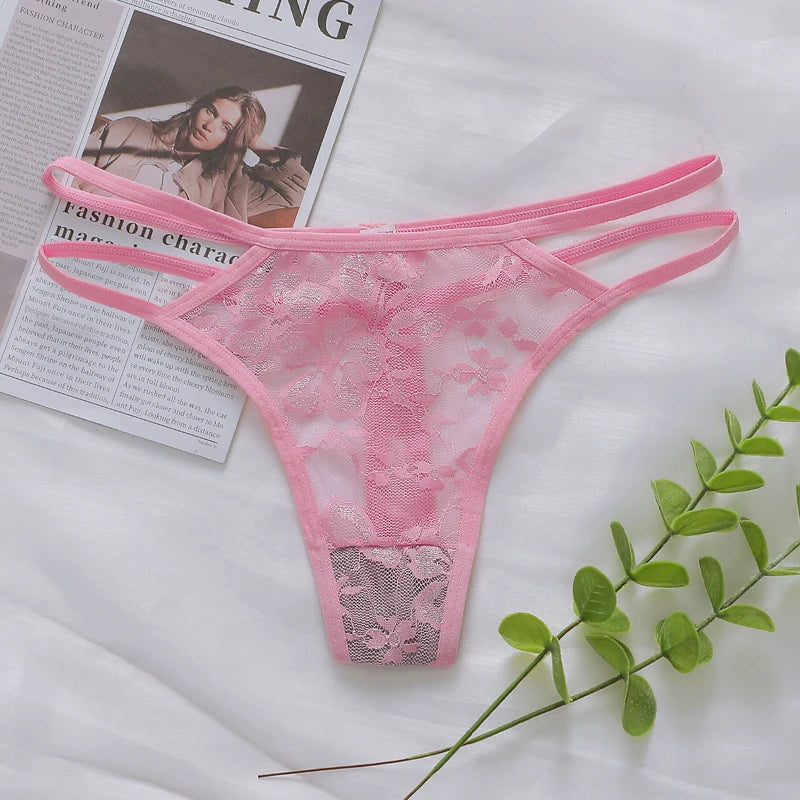 Women's Sexy And Fun Hollow Lace Underwear Easy to Wash And Dry, Traceless Antibacterial Underwear