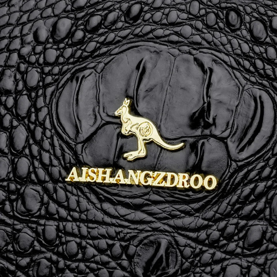 Luxury Crocodile Pattern Handbag Women Large Capacity Shoulder Ba PU Leather Top-handle Bag Brands Crossbody Totes Sac A Main