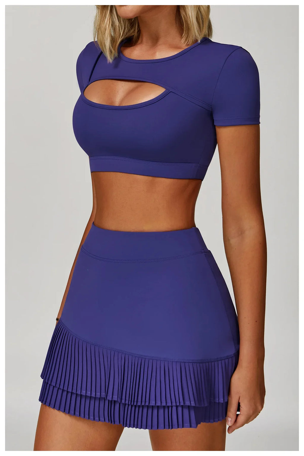 Women's Tight Fitting Sports T-shirt Quick Dry Short Sleeve Gym Tops Hollow Out Yoga T-shirt Running Exercise Fitness Sports Bra