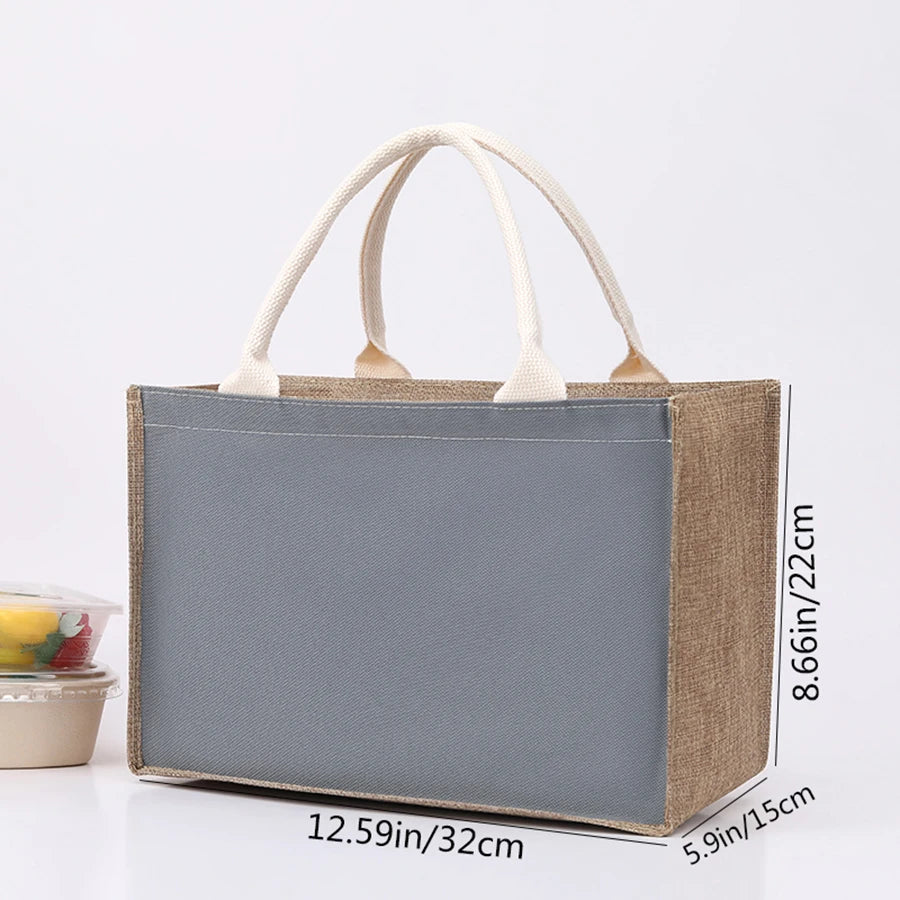 Simple solid color zipper shopping bag  reusable   travel tote bag
