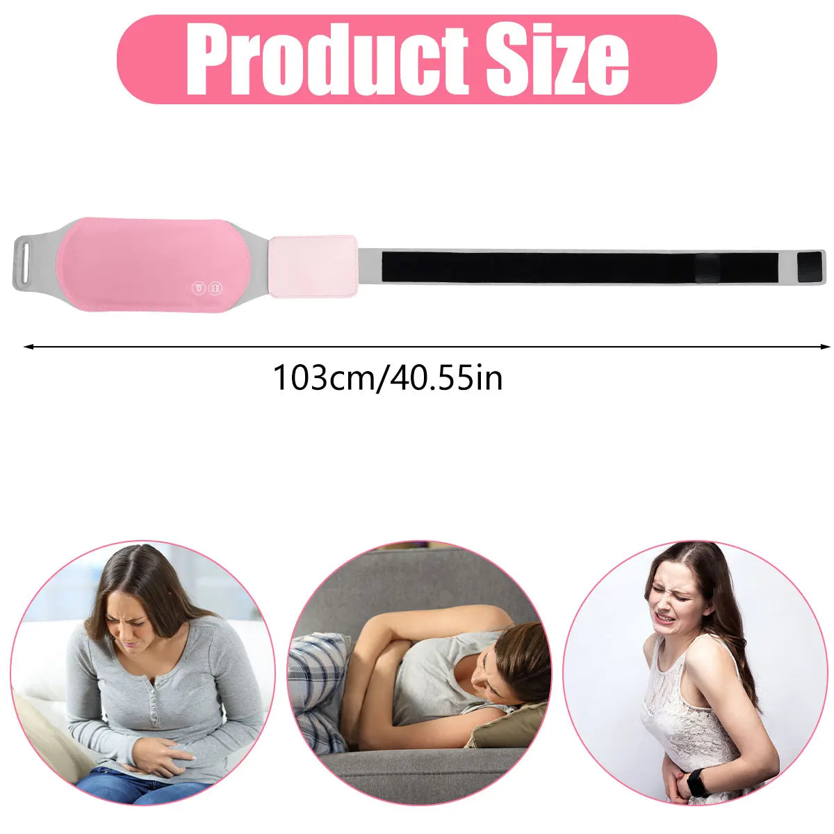 Heating Pad for Period Cramps Portable Cordless Heating Pad for Menstrual Cramps Pain Relief Heating Abdomen Warmer Xmas Gifts