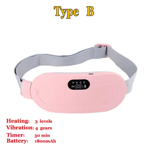 Electric Heating Pad for Period Abdominal Massage Belt Menstrual Cramp Relief Belt Abdomen Warm Palace Vibrating Machine