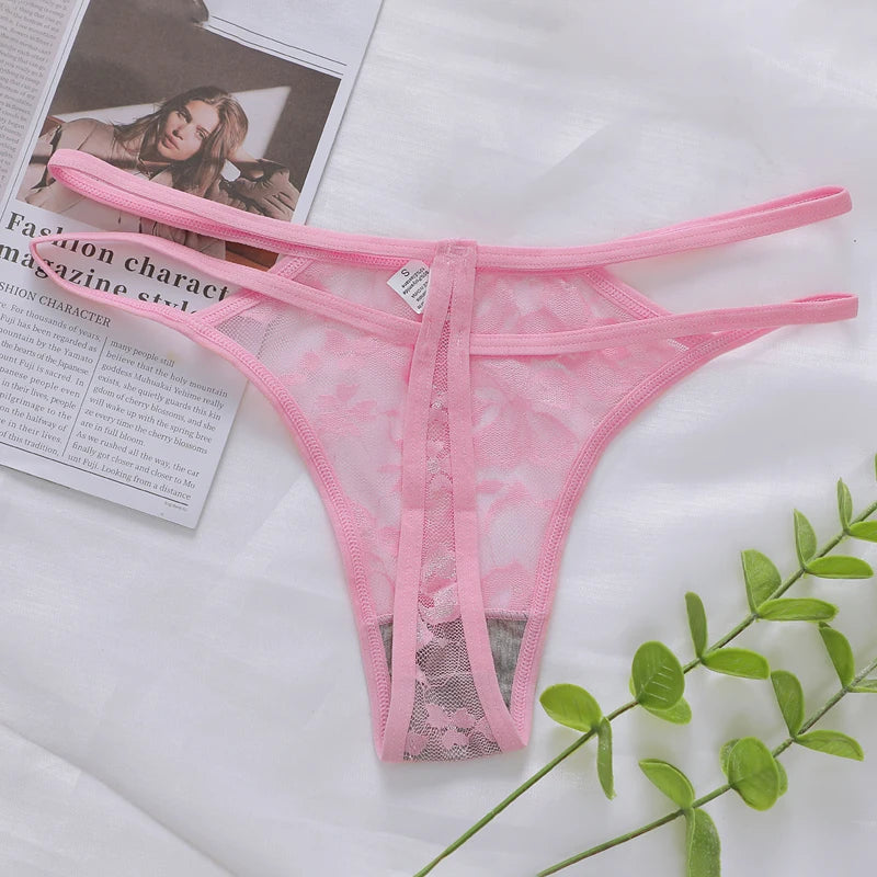 Women's Sexy And Fun Hollow Lace Underwear Easy to Wash And Dry, Traceless Antibacterial Underwear