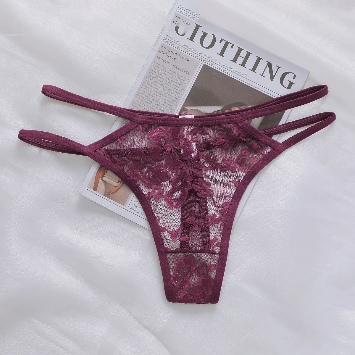 Women's Sexy And Fun Hollow Lace Underwear Easy to Wash And Dry, Traceless Antibacterial Underwear