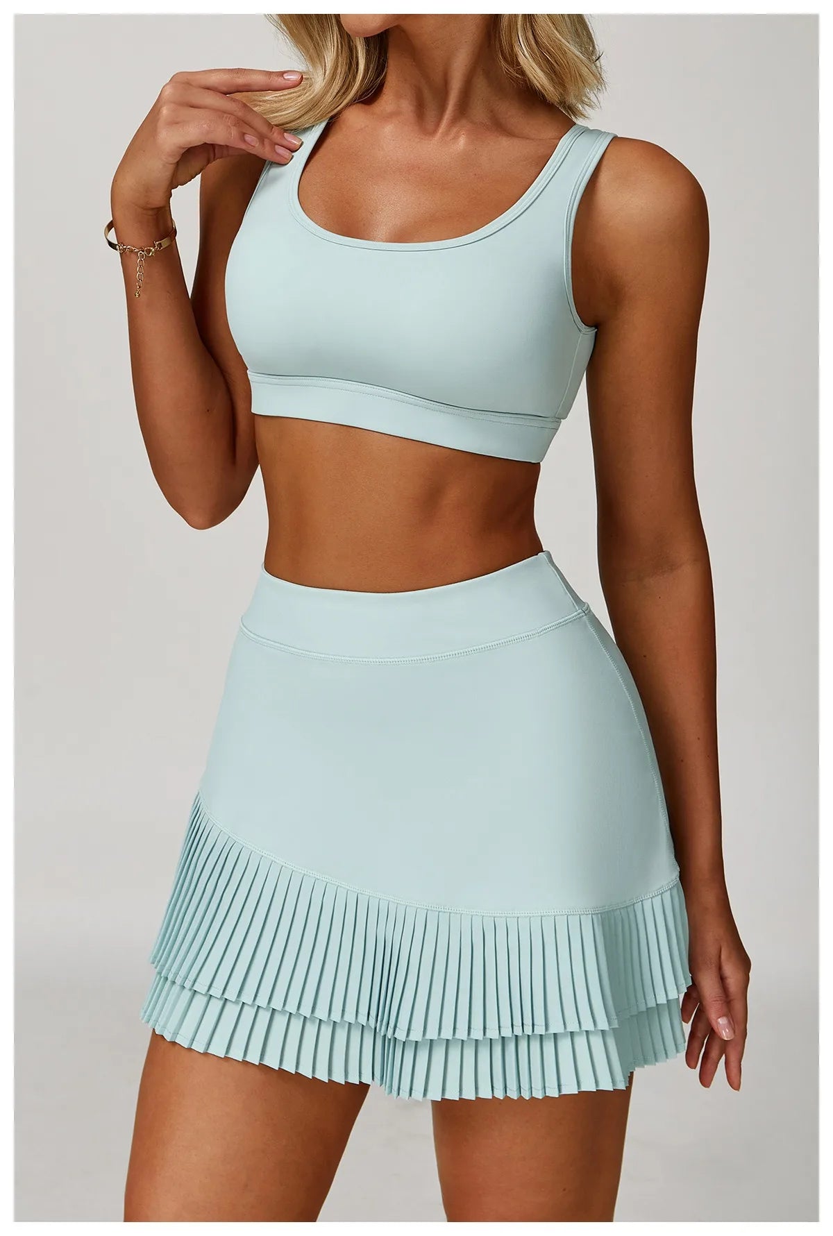 Hearuisavy Running Shockproof Workout Bra High Impact Sports Top Quick-Drying Gym Top Women Fitness Crop Top Yoga Clothing