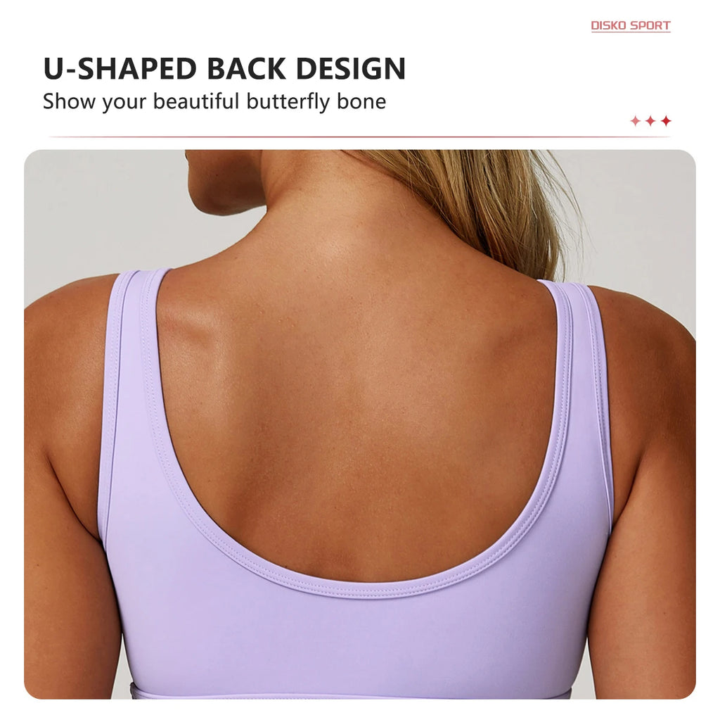 Hearuisavy Running Shockproof Workout Bra High Impact Sports Top Quick-Drying Gym Top Women Fitness Crop Top Yoga Clothing
