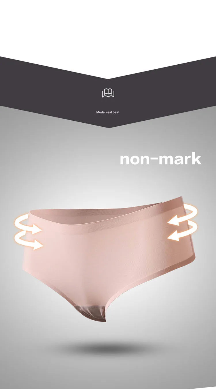 10Pcs Women's Underwear Cool Breathable Underwear Comfortable Antibacterial Underwear Women Multi Color Seamless Fashionable