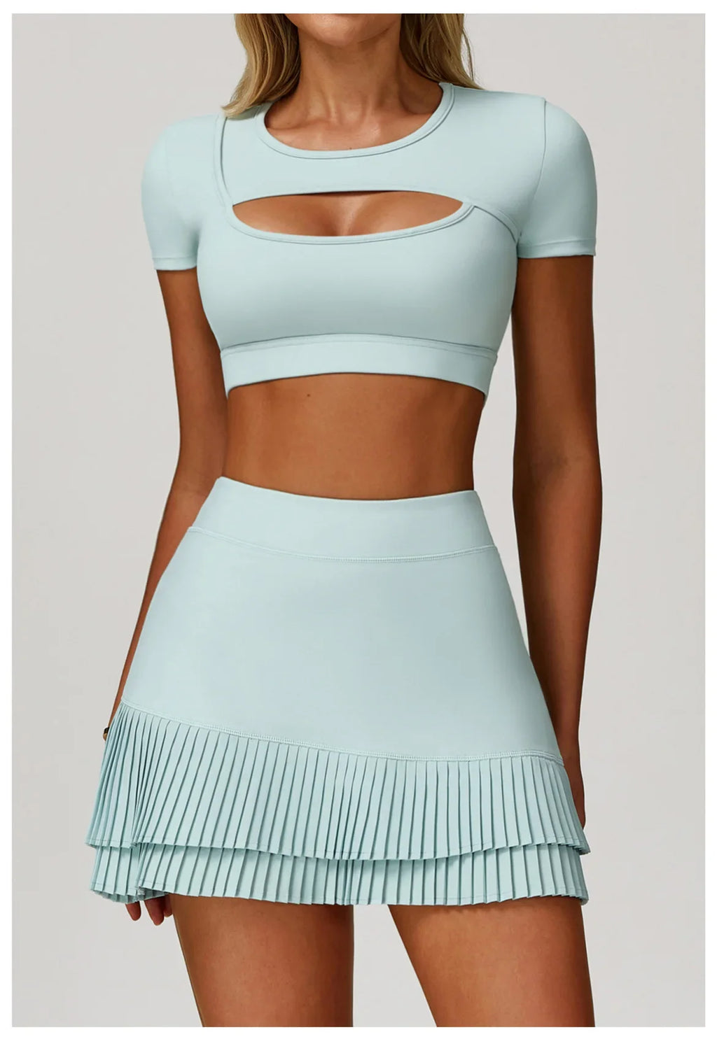 Women's Tight Fitting Sports T-shirt Quick Dry Short Sleeve Gym Tops Hollow Out Yoga T-shirt Running Exercise Fitness Sports Bra