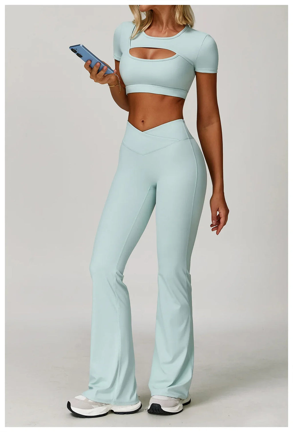 Women's Tight Fitting Sports T-shirt Quick Dry Short Sleeve Gym Tops Hollow Out Yoga T-shirt Running Exercise Fitness Sports Bra