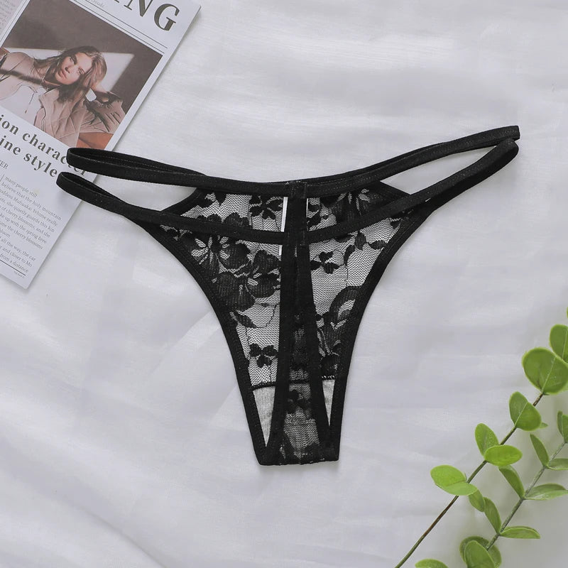 Women's Sexy And Fun Hollow Lace Underwear Easy to Wash And Dry, Traceless Antibacterial Underwear