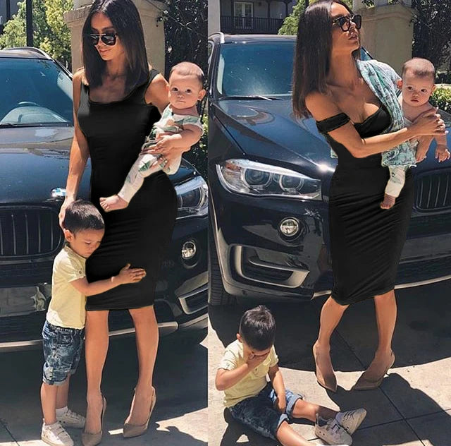 Summer Sexy Tank Top Dress European and American Plus Size Women's Sleeveless midi Dress