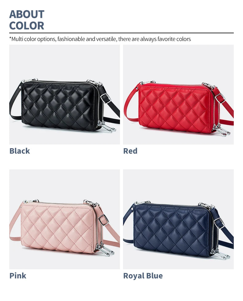 New Fashion Crossbody Bag Shoulder Bag For Women Cellphone Bags Card Holder Wallet Purse Organizer Handbag Zipper Bag