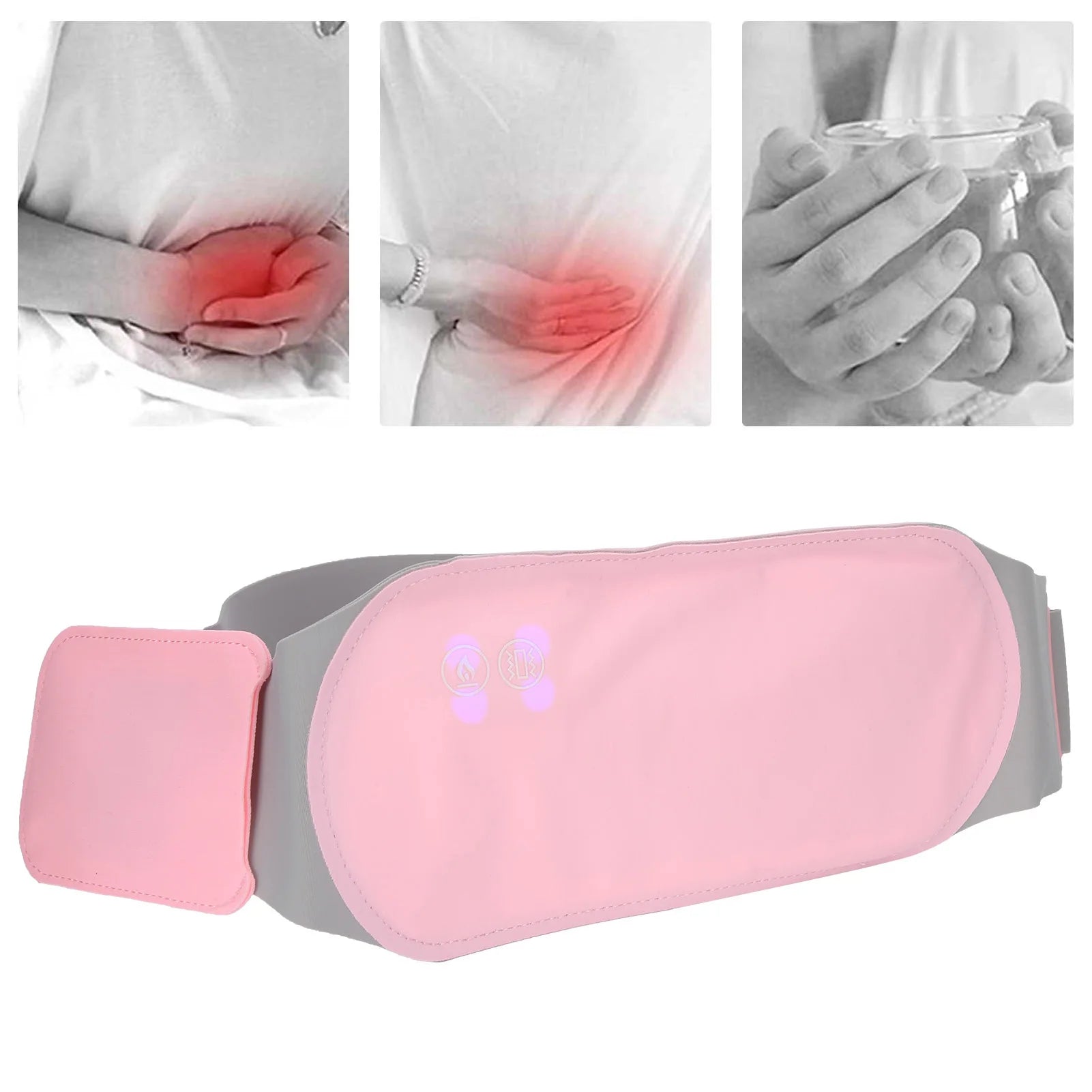 Waist Heating Pad Warm Uterus Belt 3 Gears Menstrual Heating Pad Waterproof Electric Waist Heater for Cramps