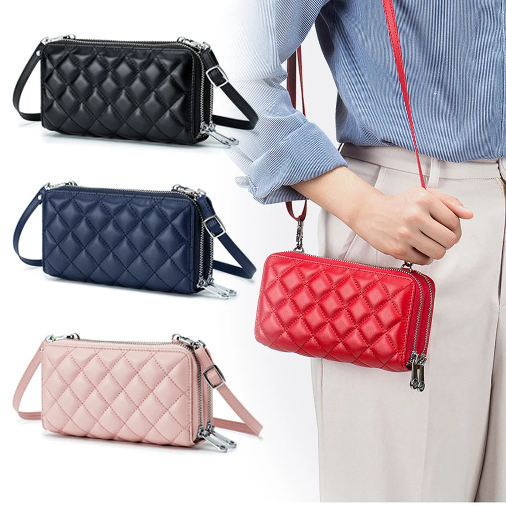 New Fashion Crossbody Bag Shoulder Bag For Women Cellphone Bags Card Holder Wallet Purse Organizer Handbag Zipper Bag