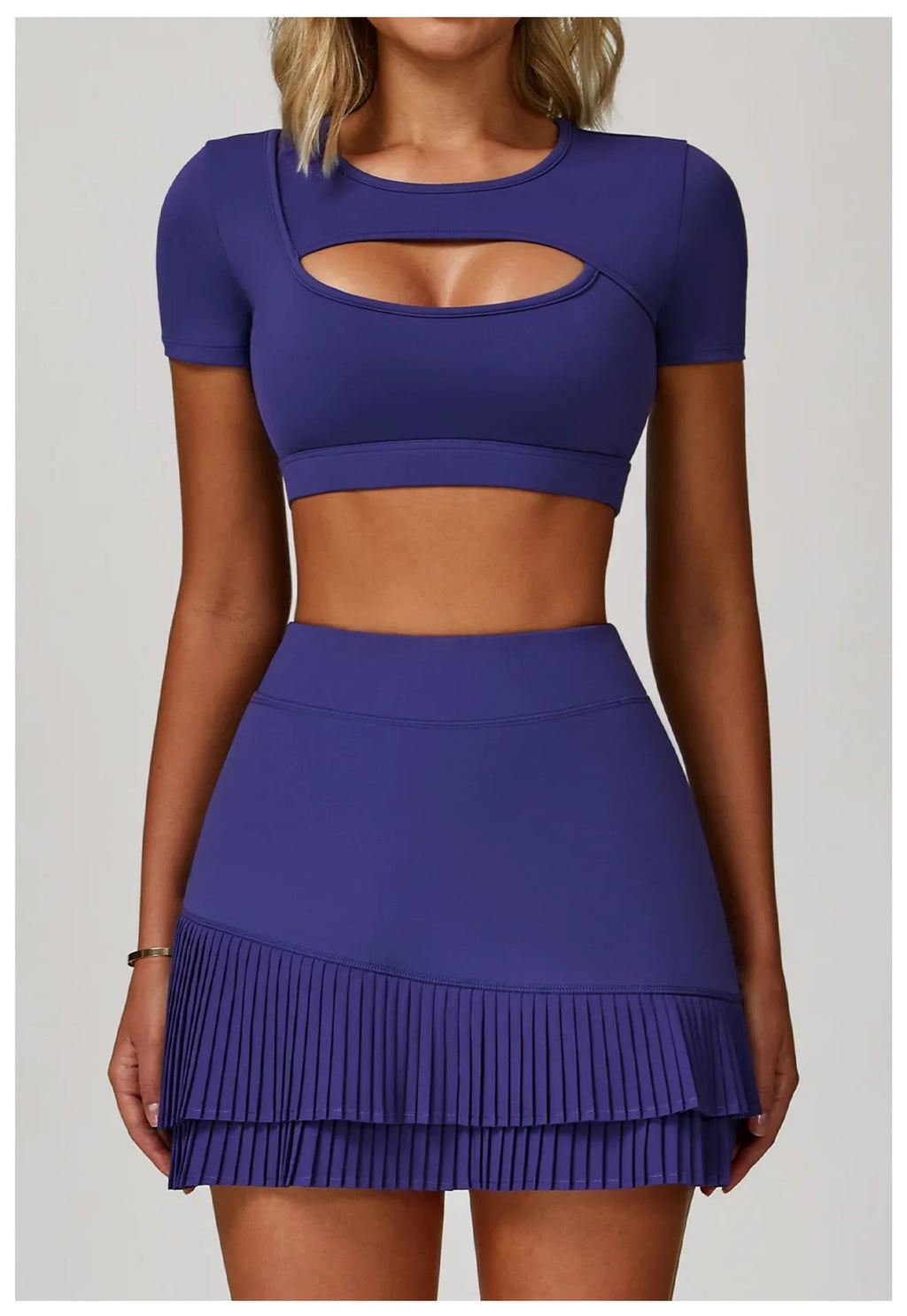 Women's Tight Fitting Sports T-shirt Quick Dry Short Sleeve Gym Tops Hollow Out Yoga T-shirt Running Exercise Fitness Sports Bra