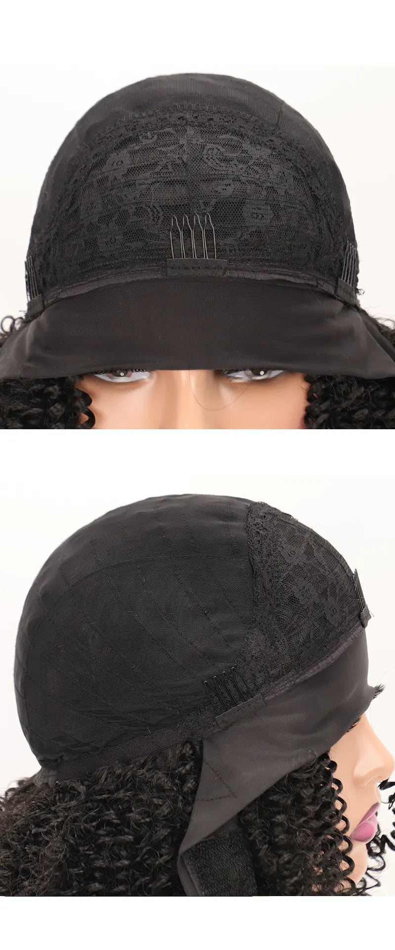 Synthetic Hair Wigs for Women 26inch Headband Wig Female High Quality Curly Wigs on Sale Clearance Black Brown Headband Wigs