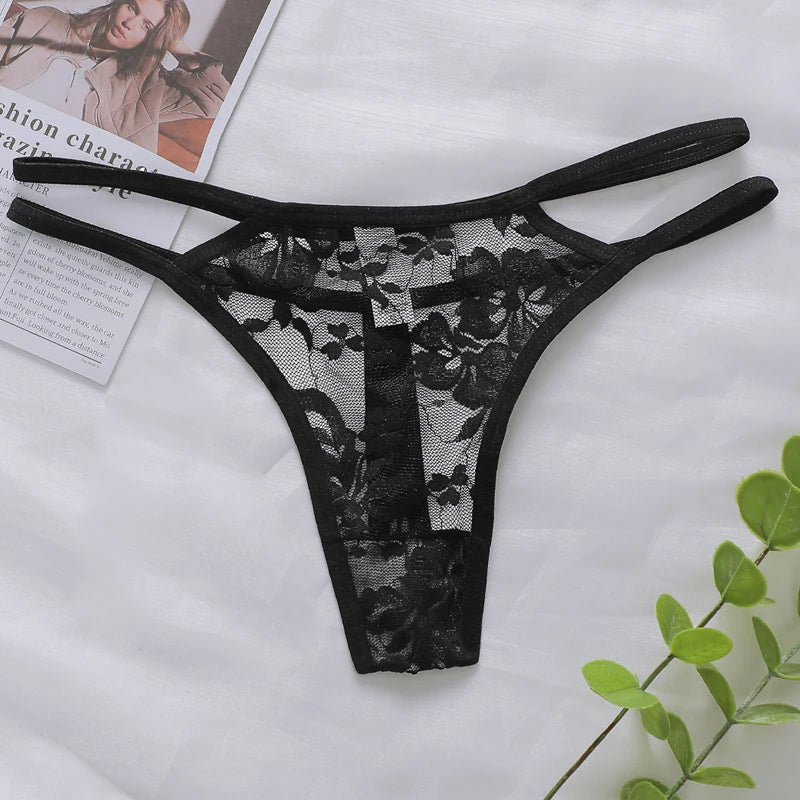 Women's Sexy And Fun Hollow Lace Underwear Easy to Wash And Dry, Traceless Antibacterial Underwear